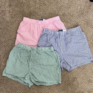 Old Navy Striped Sleep Shorts - Pink, Blue, Green